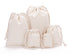 Drawstring Cotton Pouch Long Shape Design