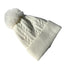 Double Layer Fleece Lined Knitting Beanie With Pompom