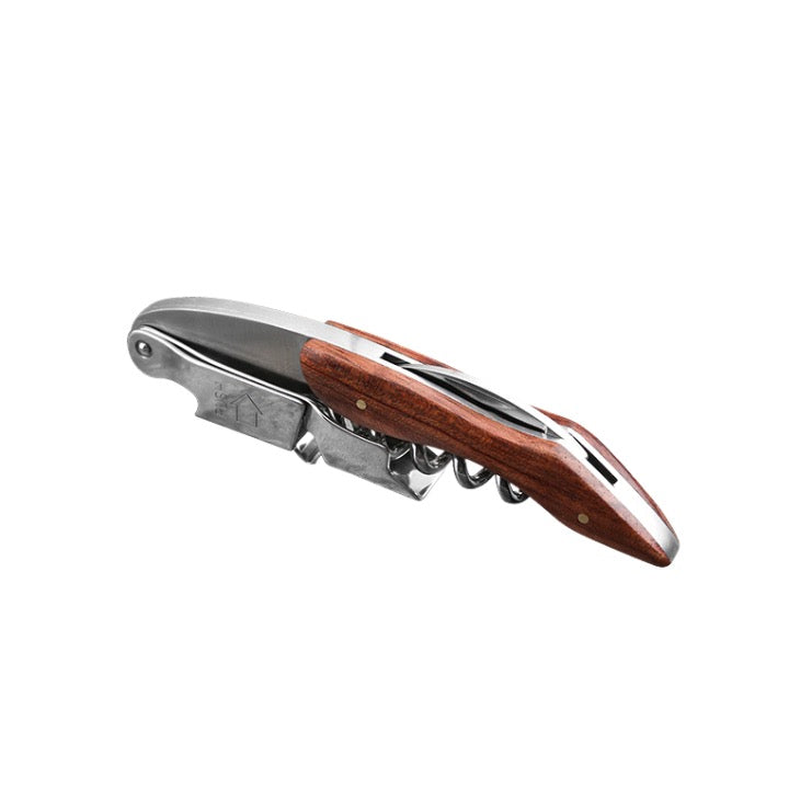 Wood Handle Corkscrew 3 In 1 Bottle Opener