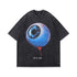 Custom Dtg Print Drop Shoulder Fade Washing O Neck T Shirt