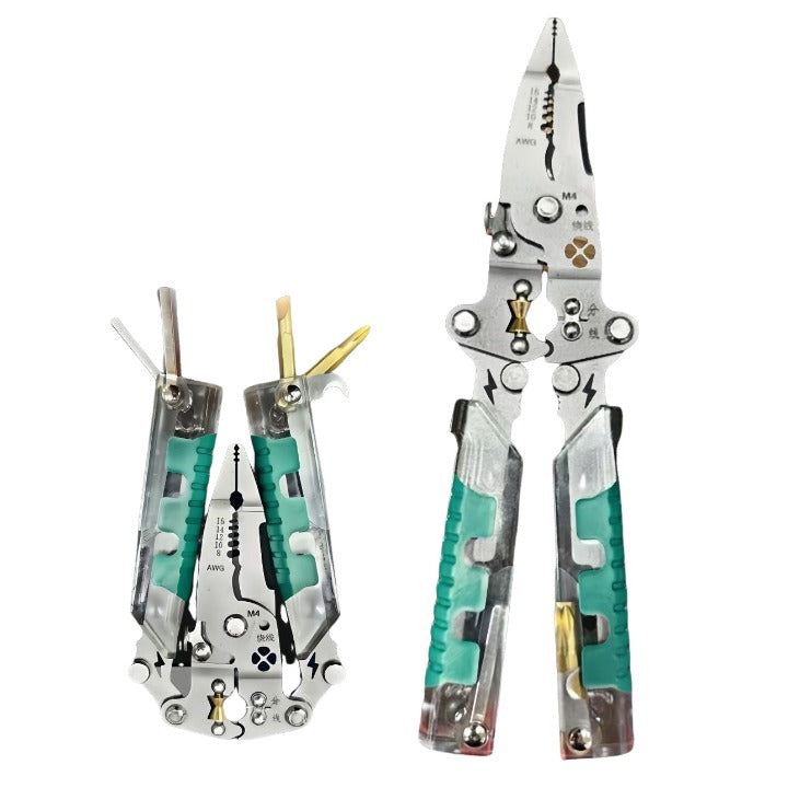 Multi Function Foldabletool Plier Wrench Screwdriver Utility Knife Combination