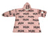 Unisex Tv Blanket Hoodie Full Size Full Color Printed
