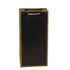 Double Bottles Wine Paper Bag Gold Accents On Edges With Braided Handle
