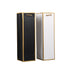 Double Bottles Wine Paper Bag Gold Accents On Edges With Braided Handle