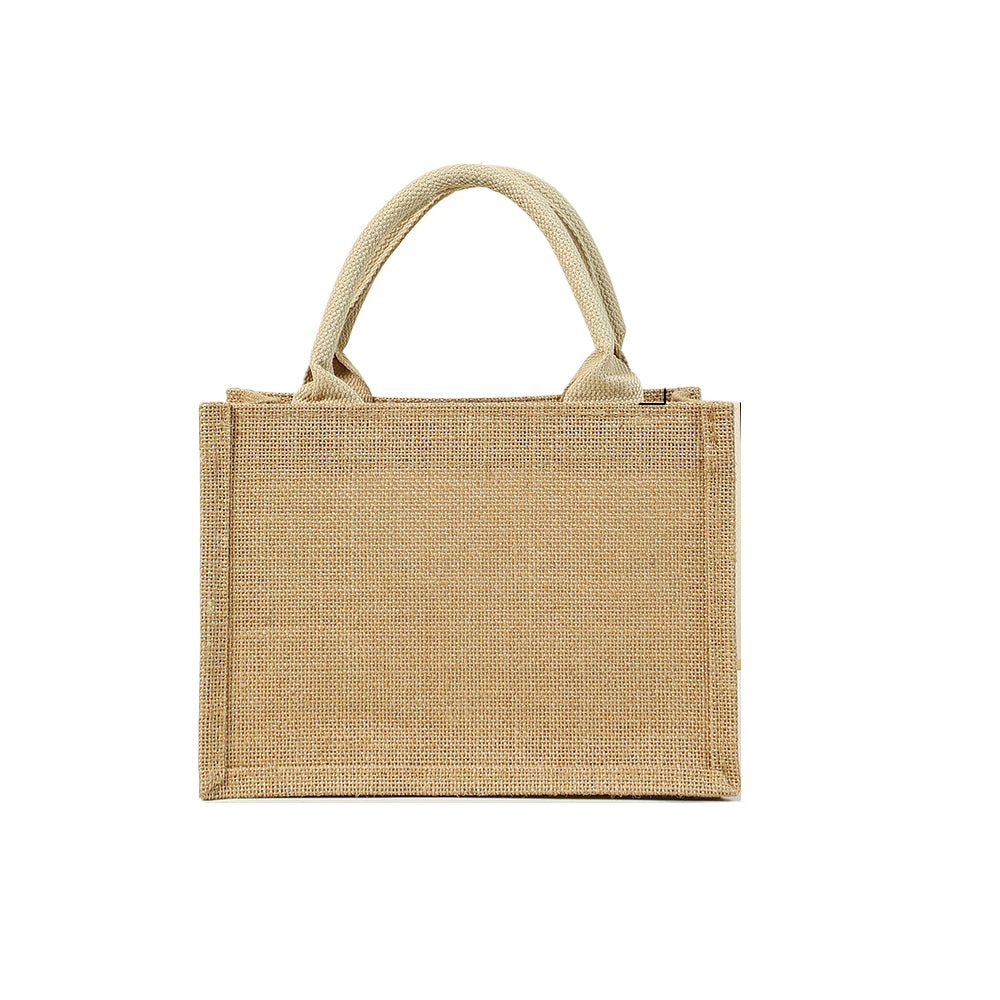 A5 Jute wiederverwendbare Tasche