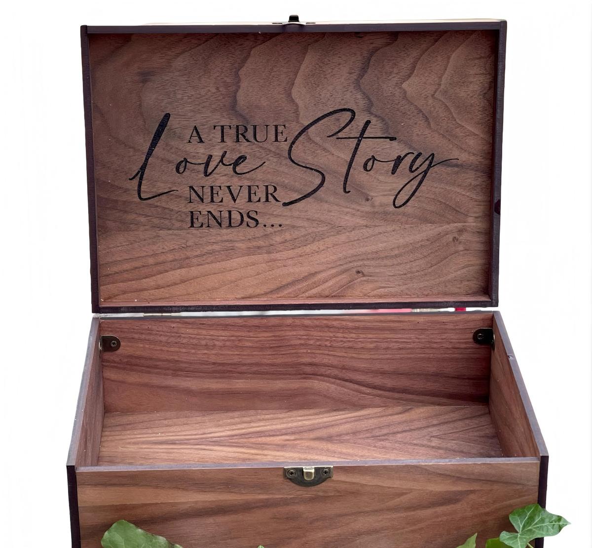 Wood Box With Lid - By Boat
