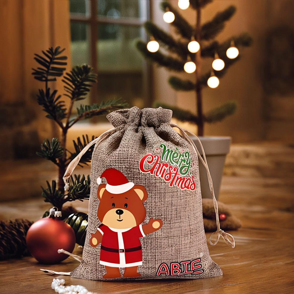 Drawstring Burlap Bag