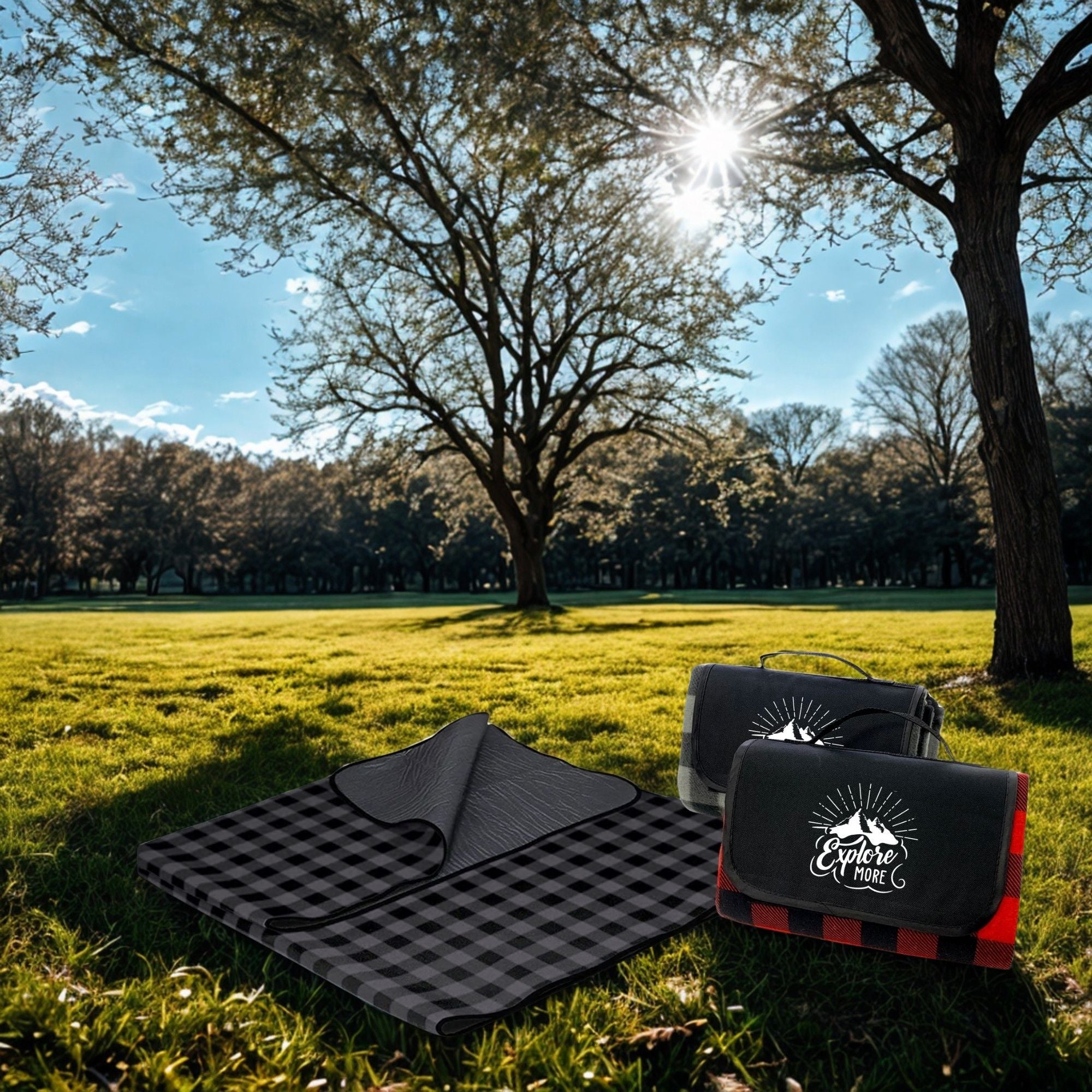 Weiche Fleece-Picknickdecke