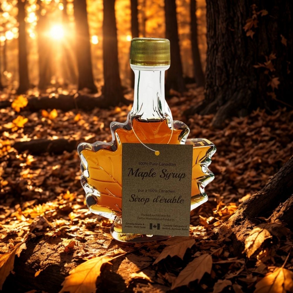 50ml Maple Syrup In Leaf Bottle