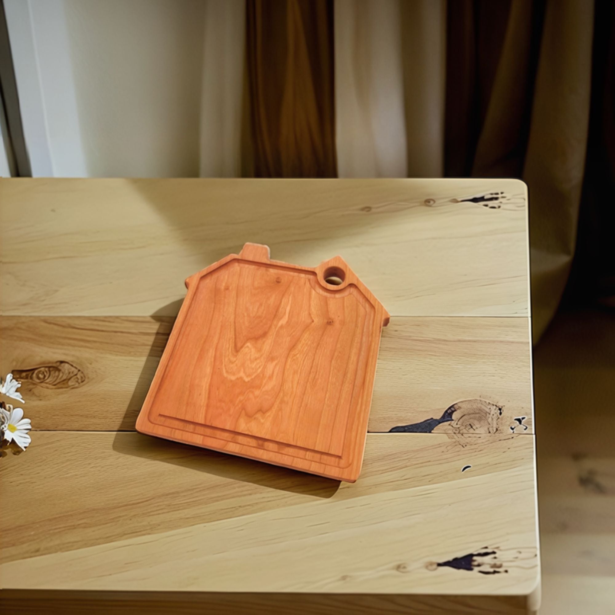 Solid Cherry House Warming Board