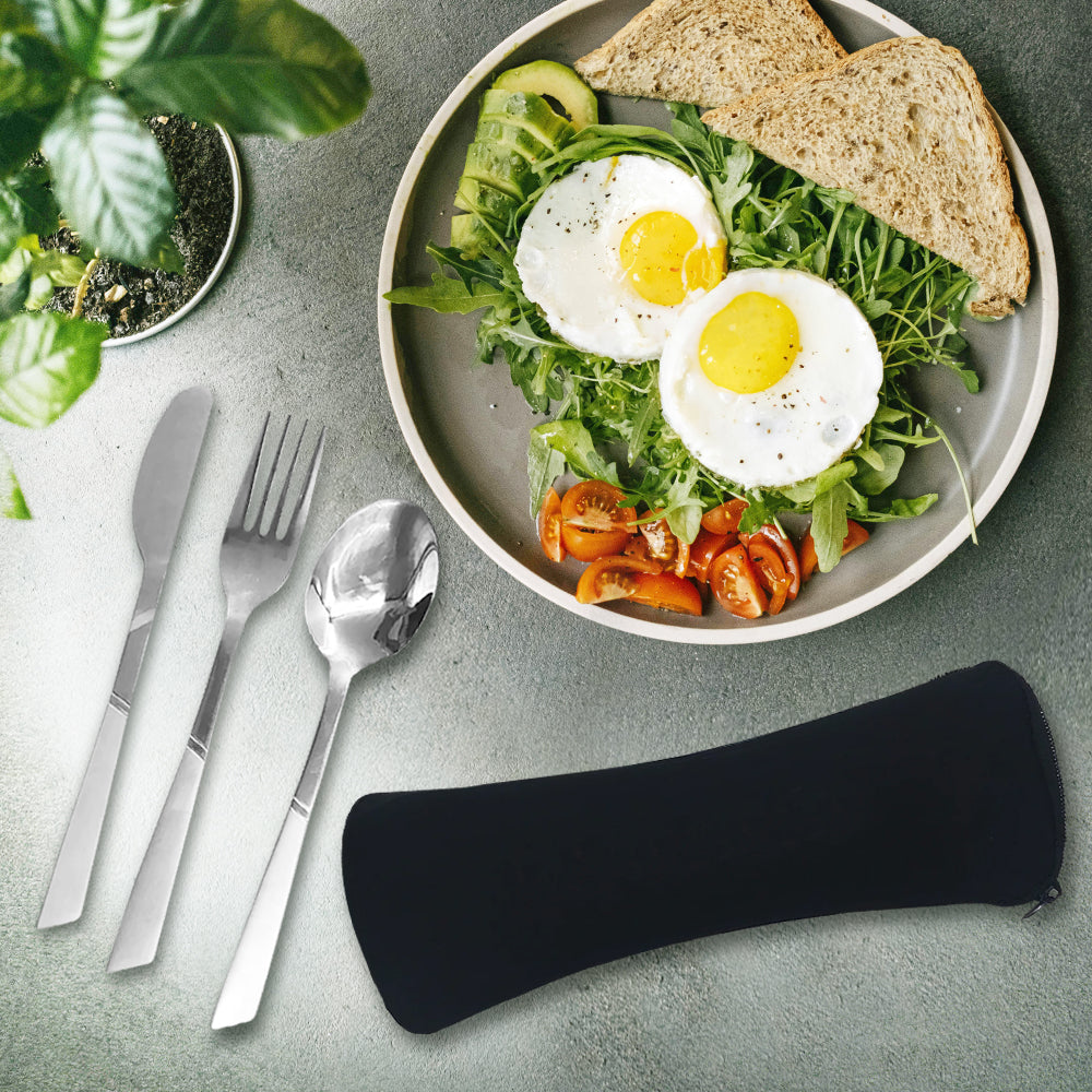 Stainless Steel Cutlery Set In Pouch