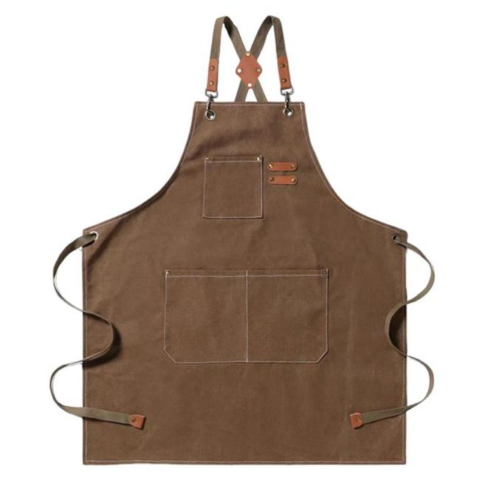 Canvas Apron With Removable Name Patch