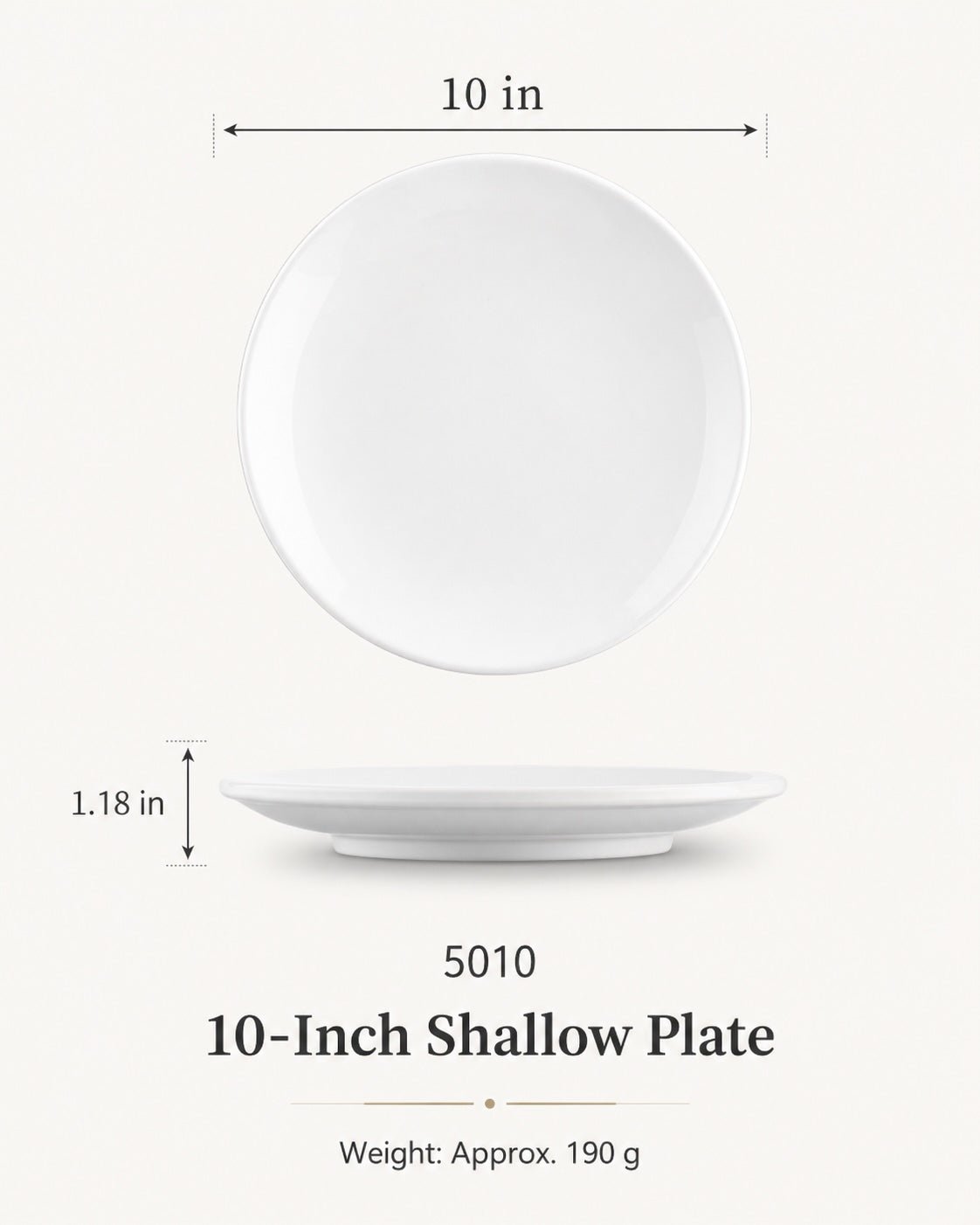10 - inch Melamine Shallow Plate - Delite Promotional Products