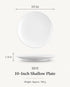 10 - inch Melamine Shallow Plate - Delite Promotional Products