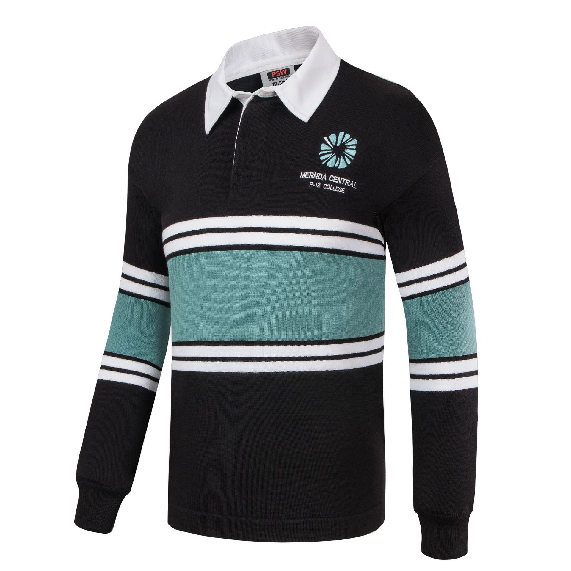 100% Cotton Full Sleeve Rugby Polo Shirt Collared - Delite Promotional Products