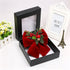 10in Red Velvet Christmas Bow With Display Window Gift Box - By Boat - Delite Promotional Products