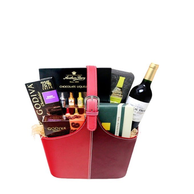 12in Pu Leather Carrying Storage Bin - Delite Promotional Products