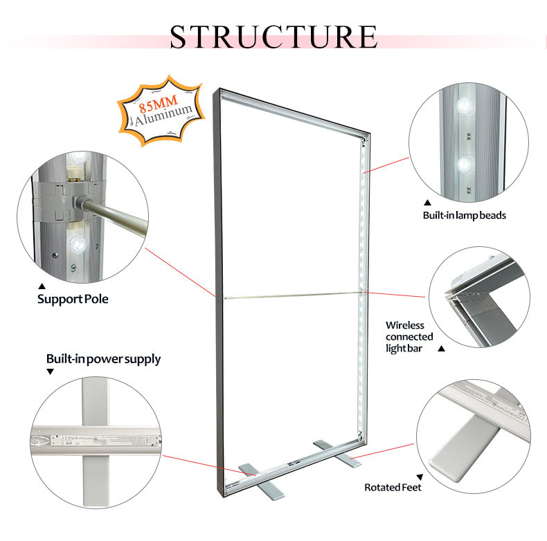 Portable Exhibition Stand Folding Lightbox