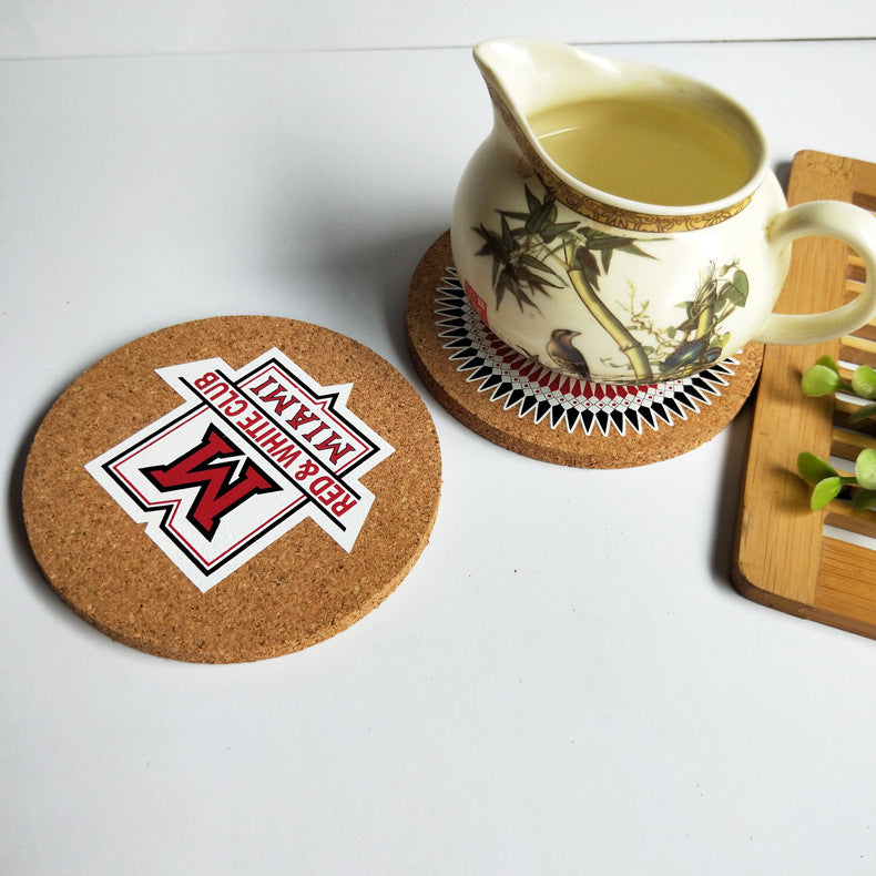 Cork Coaster 4 Pcs Set