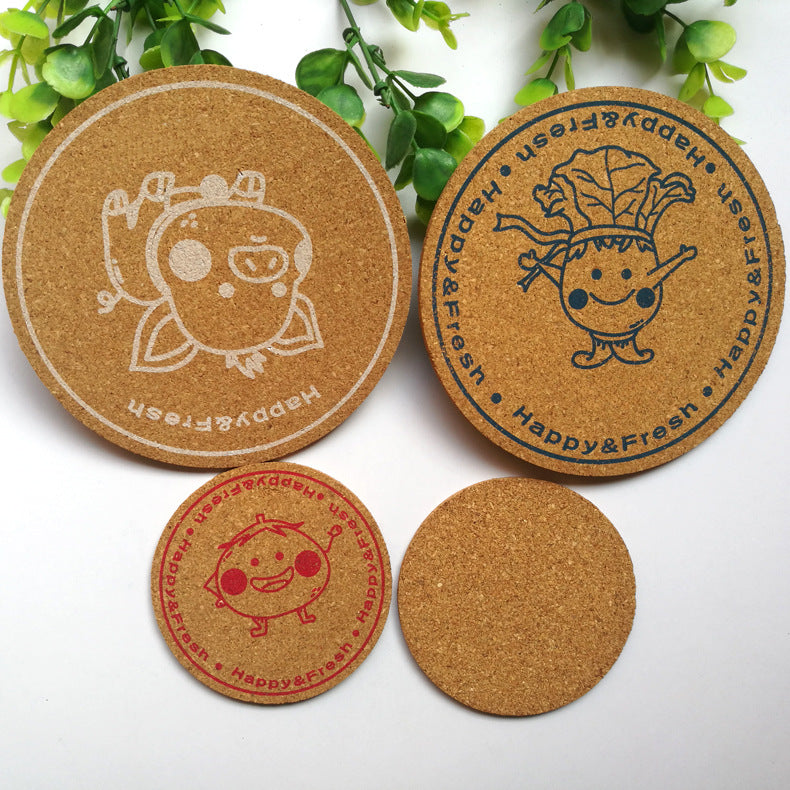 Cork Coaster 4 Pcs Set