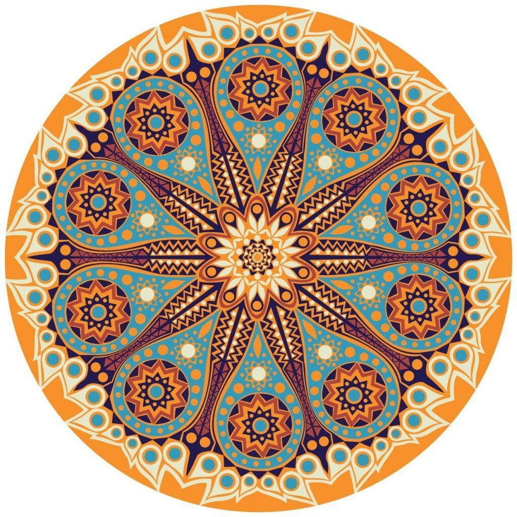 Round Ceramic Stone Coaster Full Color Printed 2pcs Set