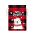 Checked Christmas Tree Candy Decor Pouch
