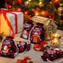 Checked Christmas Tree Candy Decor Pouch