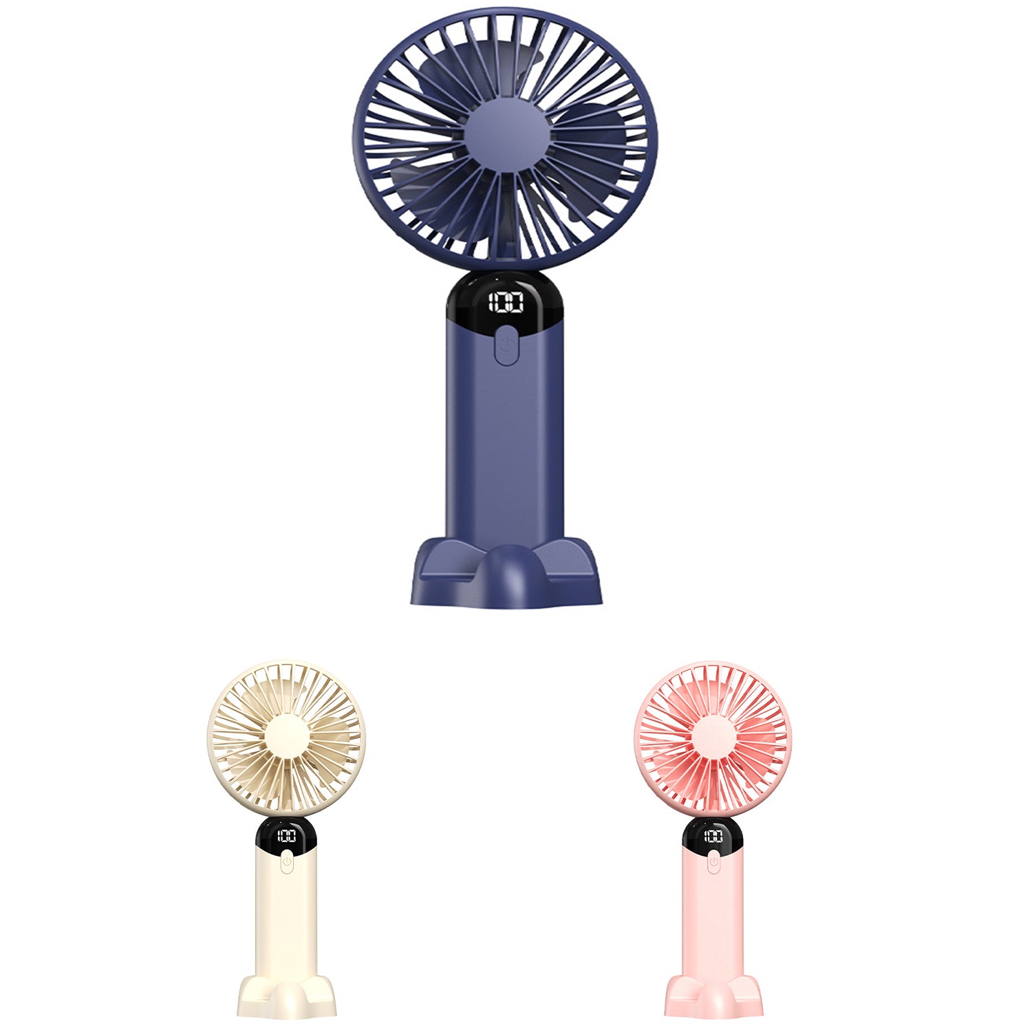 Portable Handheld Fan With Removable Stand