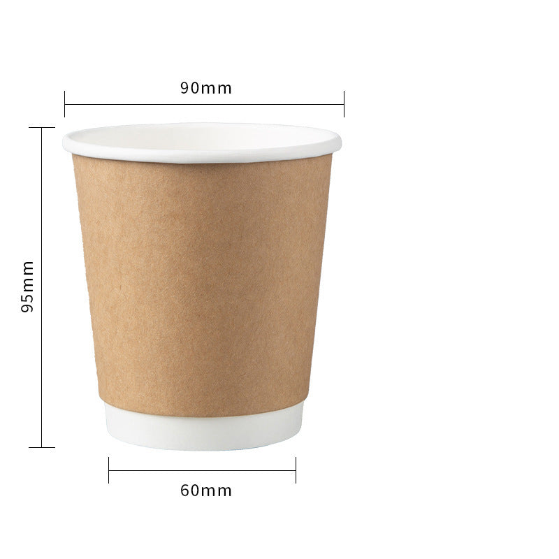 12oz Double Layer Paper Coffee Cup With Lid