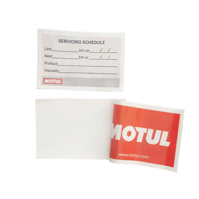 Oil Change Sticker Decals Double Sides Printed