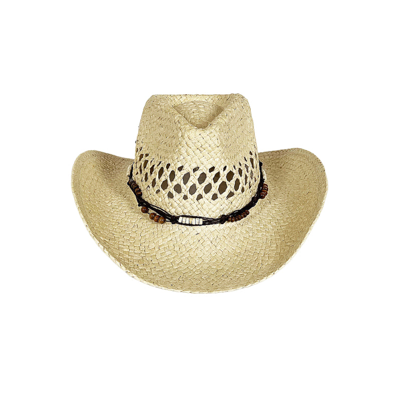 Solid Color Print Classic Light Straw Sun Hat