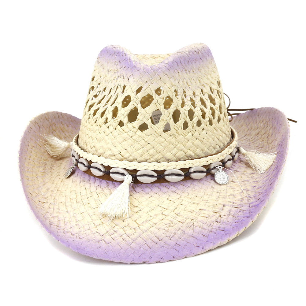 Straw Hat Unisex Design Cowgirl And Cowboy