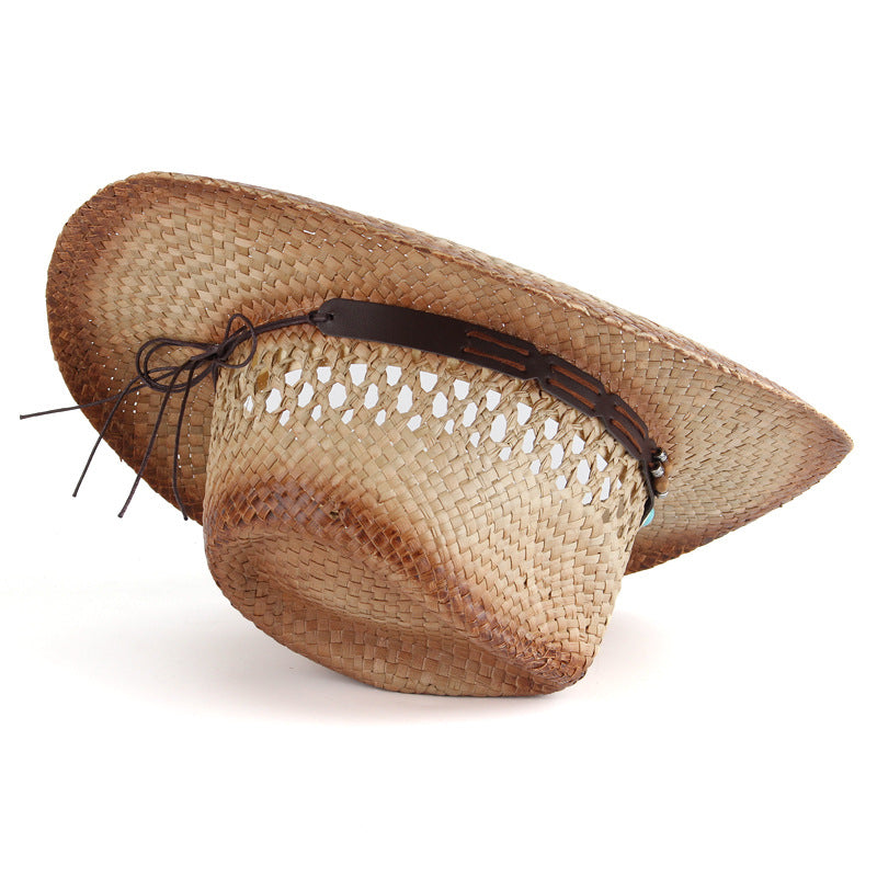 Straw Hat Unisex Design Cowgirl And Cowboy