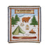 Woven Full Size Jacquard Throw Blanket With Fringe For Camping