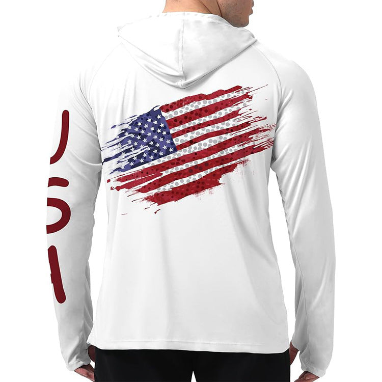 Long Sleeve Hoodie Shirt Sun Protection Fishing Coat