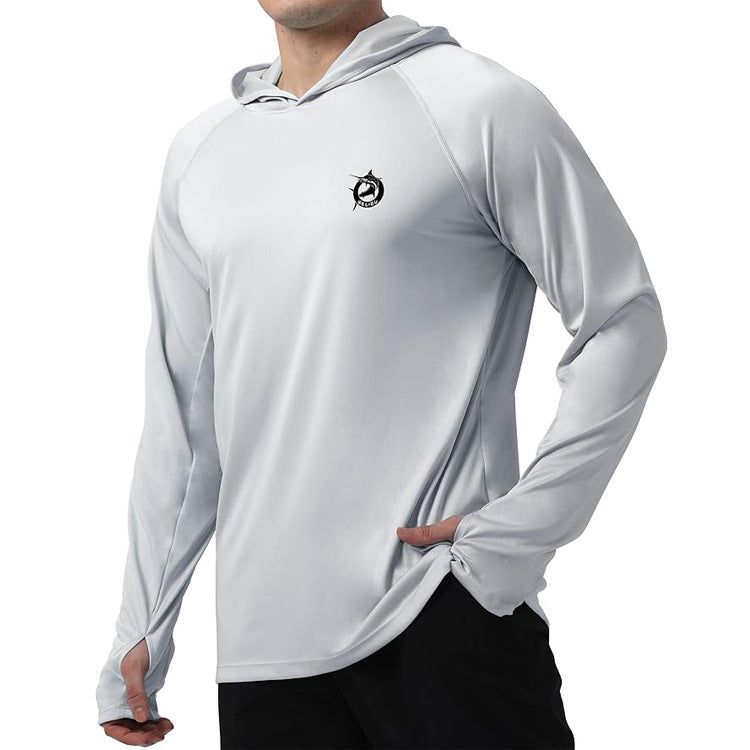 Long Sleeve Hoodie Shirt Sun Protection Fishing Coat