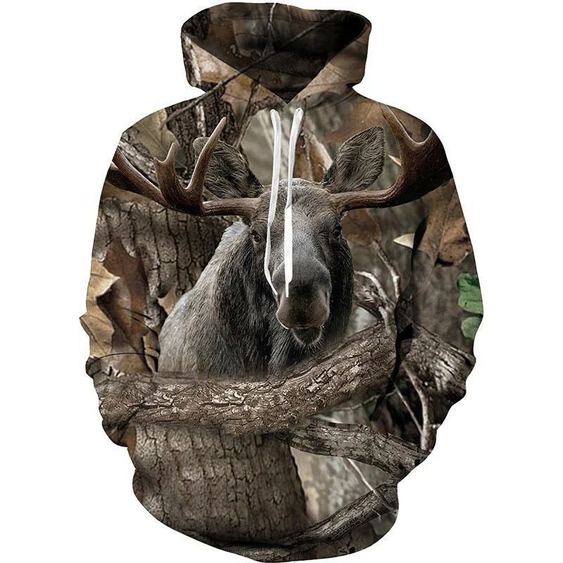 Full Size Printed Hoodie For Spring Fall