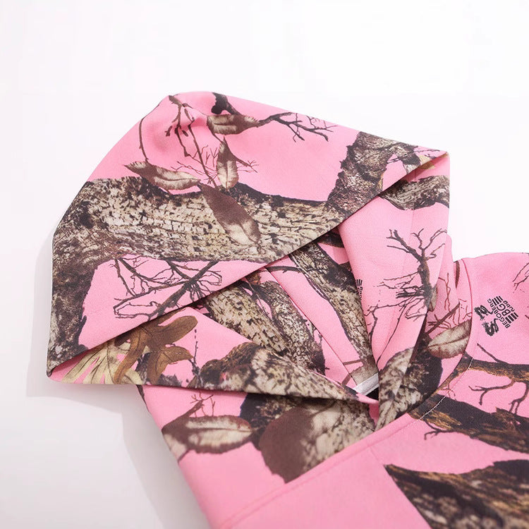 Full Size Printed Hoodie For Spring Fall