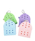 Silicone Coin Holder Keychain Mini Zipper Bag With Holes
