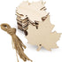 Wood Leaf Hanging Ornament One Side Laser Printed