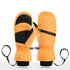 Waterproof Ski Mittens For Youth & Adult Zipper Pocket