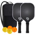 Pickleball 4 pièces en fibre de verre, 2 pièces avec étui d'emballage