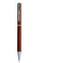 Natural Real Wood Ballpoint Pen Silver & Gold Color Clip