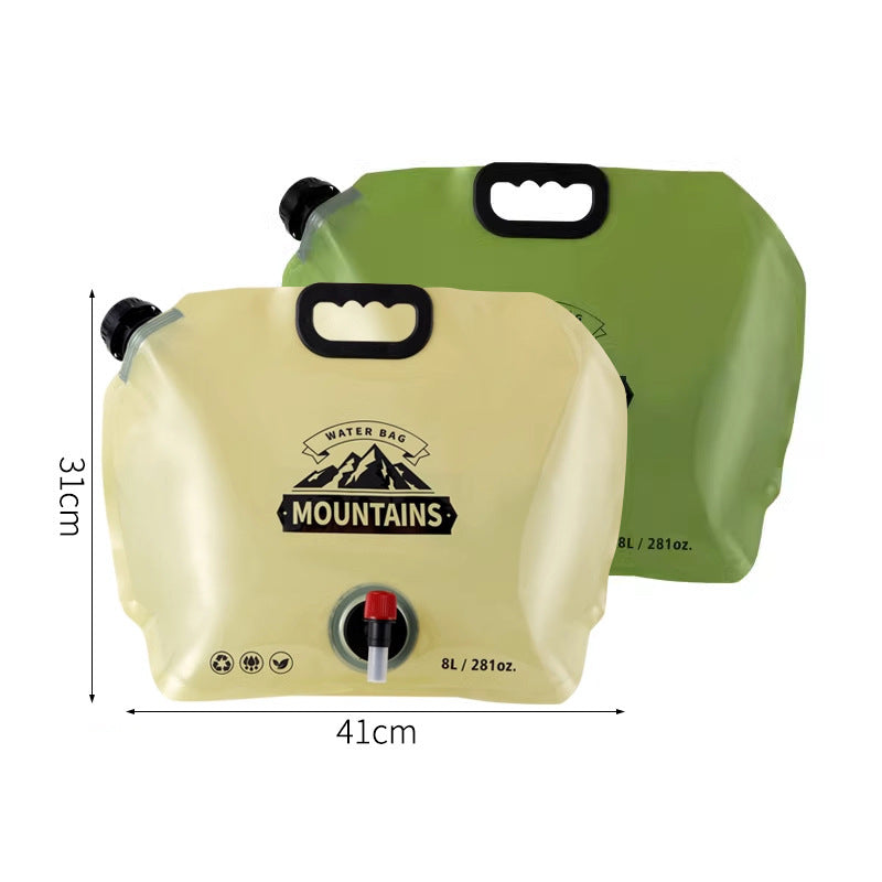 8l Foldable Water Bag Outdoor Liquid Storage