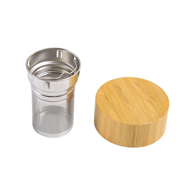 Glass Separation Cup For Flower Tea Drink 500ml