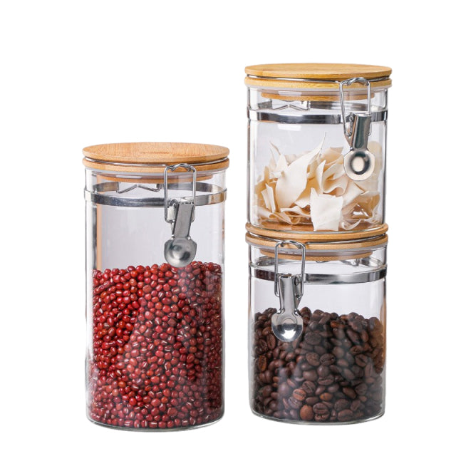 500 Ml Glass Jar Canister Stainless Steel Preserving Seal Wire Clip Fastening Closure