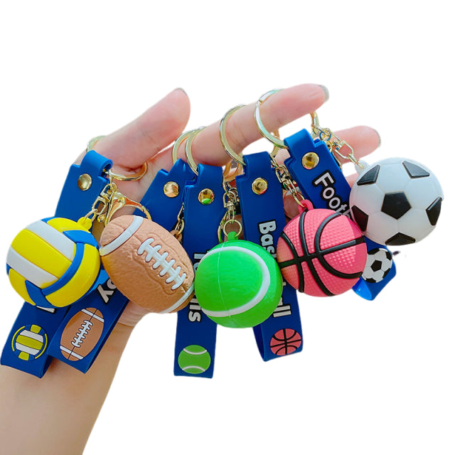 3d Volleyball Keychain