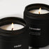Black Glass Scent Smokeless Candle Gift Box Pack Set - By Boat