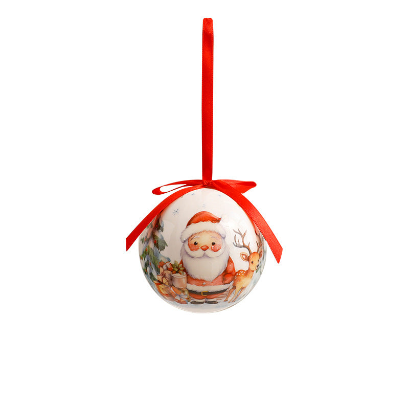 Custom 3in Shatter Proof Hanging Christmas Ball With Individual Box