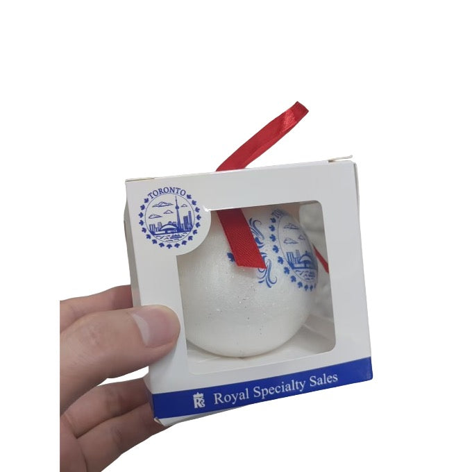 Custom 3in Shatter Proof Hanging Christmas Ball With Individual Box